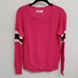 Hollister Waffle Knit Hi Low Long Sleeve Sweater Sz XS